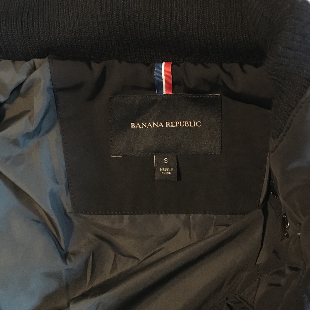 Black wool and quilted jacket - Picture 3 of 6